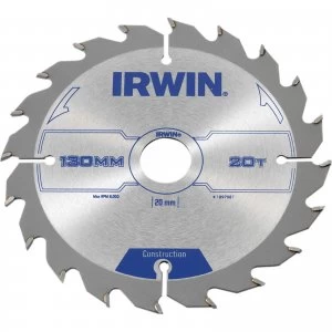 Image of Irwin ATB Construction Circular Saw Blade 130mm 20T 20mm