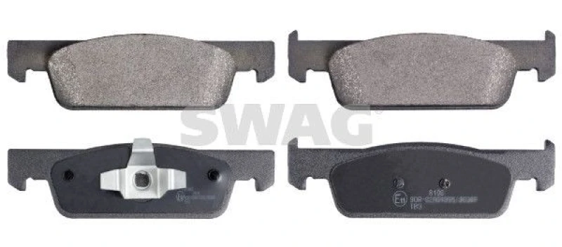 Image of Brake pad set SWAG 60 91 6965