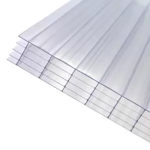 Image of Axiome Clear Polycarbonate Multiwall Roofing Sheet (L)5M (W)1000mm (T)25mm