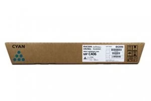 Image of Ricoh 842096 Cyan Laser Toner Ink Cartridge
