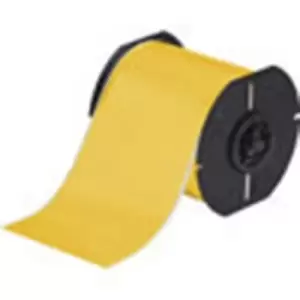 image of Brady on Yellow Label Printer Tape, 100ft x 101.6mm Label Size