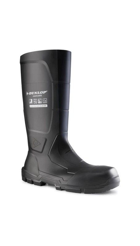 Image of Dunlop 'JobGUARD Full Safety' Wellingtons Black