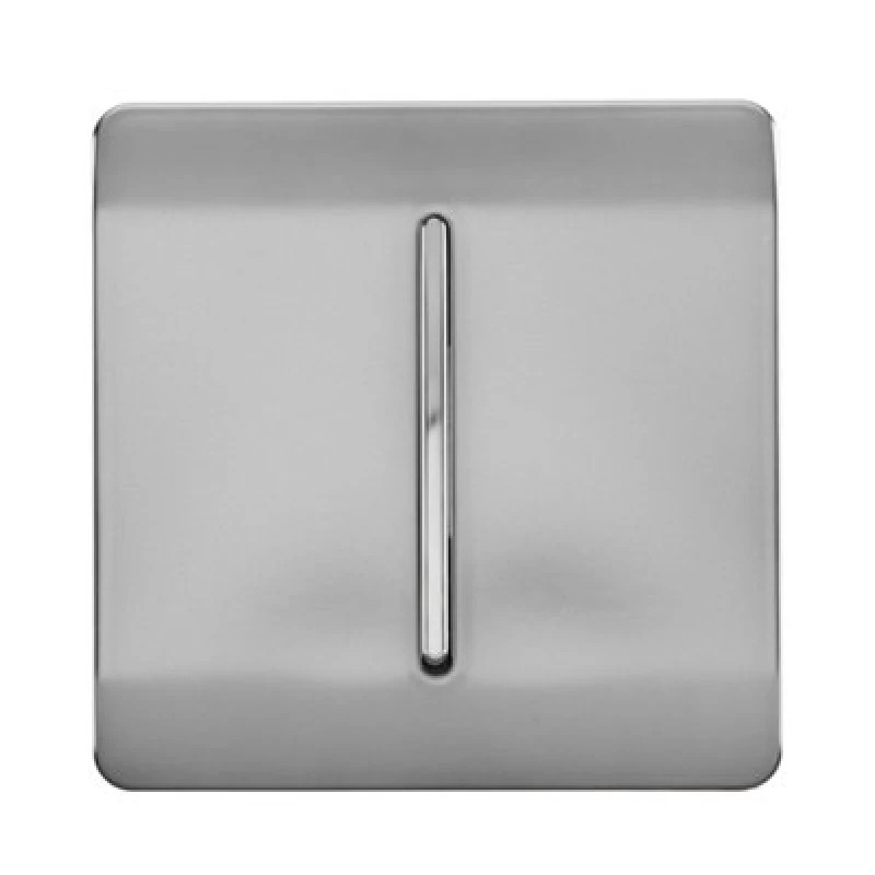 Image of Trendiswitch Brushed Steel 1 Gang Intermediate Light Switch
