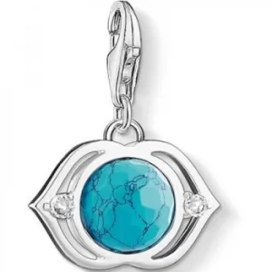 Image of Ladies Thomas Sabo Sterling Silver Charm Club Lotus Charm