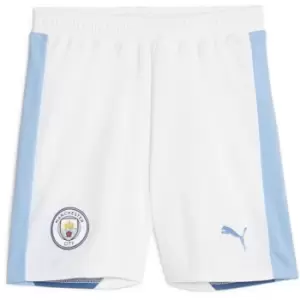 image of Puma Manchester City Home Shorts 2023 2024 Juniors - White