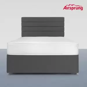 Image of Airsprung Small Double Hybrid Mattress With 4 Drawer Charcoal Divan