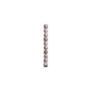 Image of Kaemingk - Shatterproof Plain Bauble (Pack Of 10) (6cm) (Baby Pink) - Baby Pink