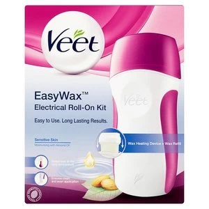 image of Veet Easywax Electrical Roll On Sensitive Starter Kit