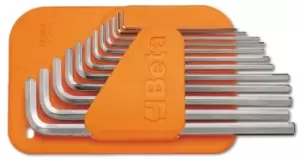 Image of Beta Tools 96 LC/SC12 12pc Offset Hexagon Key Wrench LONG Series Set 000960337