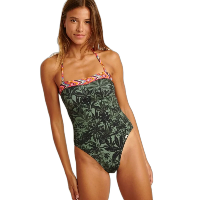 Image of banana moon Womens 1 Piece swimsuit Banana Moon Juliet Toundra Vert Female S