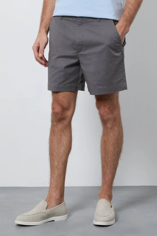 Image of Debenhams Debenhams Men Grey Premium Skipper Shorts Size: 32 Grey 32 Male 5045773381517