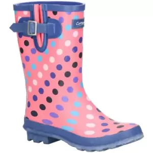 image of Cotswold Womens Paxford Mid Height Printed Wellington Boots UK Size 4 (EU 37)