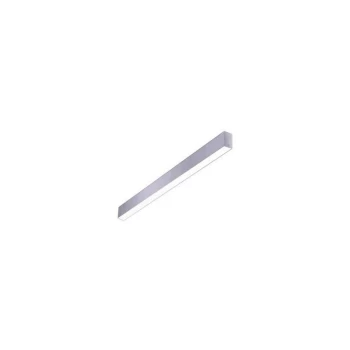 Image of Forlight Ilo - LED Linear Flush Ceiling Light Grey 120cm 2635lm 4000K