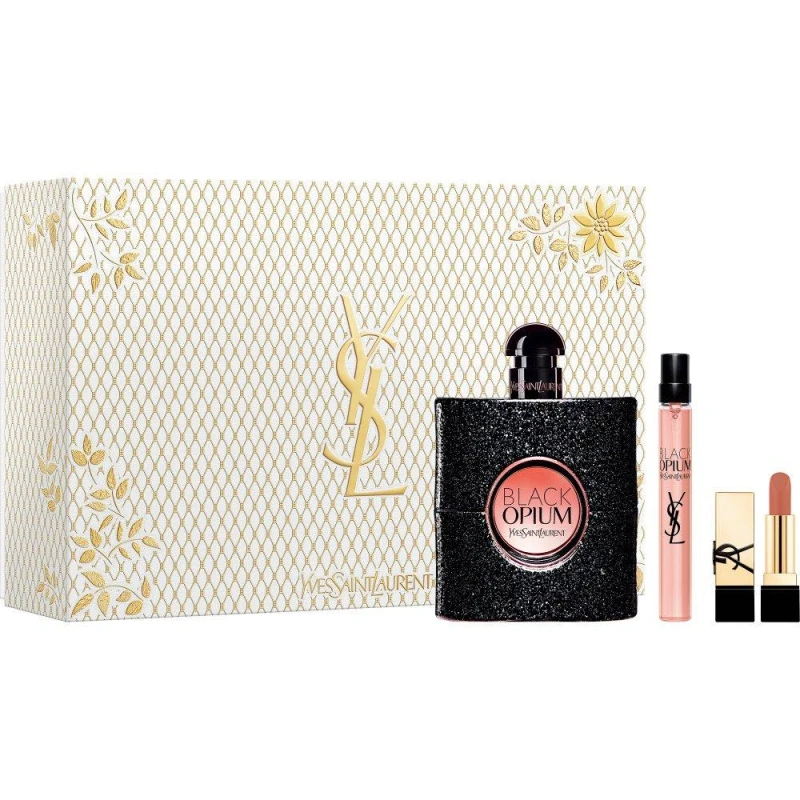 Image of Yves Saint Laurent Black Opium Eau de Parfum 90ml Gift Set (Worth £151.54)