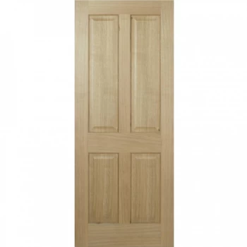 Image of LPD Regency 4 Panel Fully Finished Oak Internal FD30 Fire Door - 1981mm x 686mm (78 inch x 27 inch)
