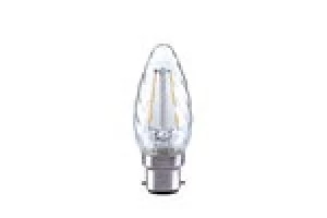 Image of Integral Candle Filament Twisted Omni Lamp B22 2W 23W 2700K 230lm Non-Dimmable 300 deg Beam Angle