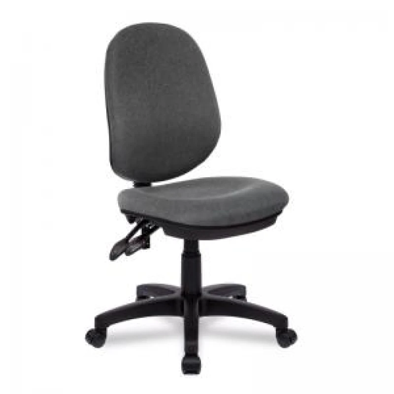Image of Java Nautilus Designs Java 200 Medium Back Twin Lever Fabric Operator Office Chair Without Arms Grey - BCF/P505/GY BCF/P505/GY