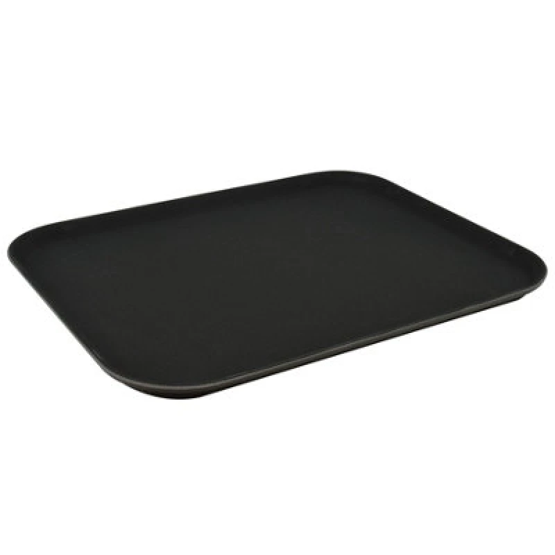 Image of Argon Tableware Rectangular Non-Slip Serving Tray - 45 X 35Cm - Black