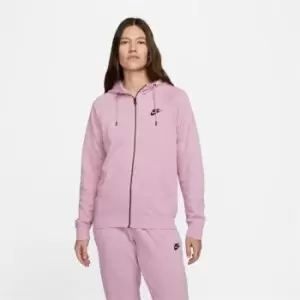 Image of Nike Full-Zip Fleece Hoodie - Brown