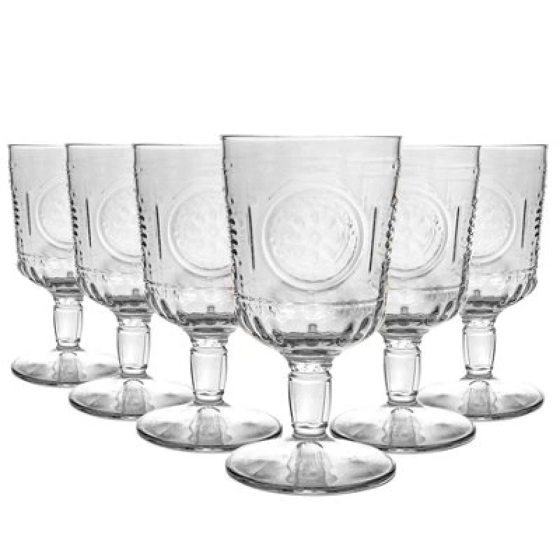 Image of Bormioli Rocco Romantic Wine Glasses - 320ml - Clear - Pack of 6 Clear