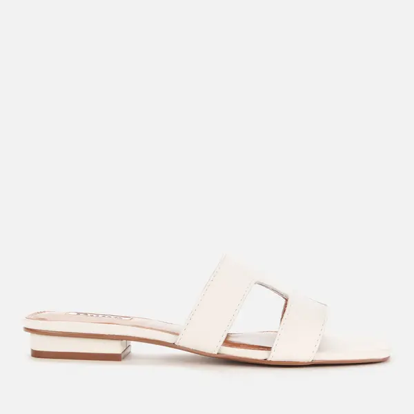 image of Dune Womens Loupe Leather Sandals - White - UK 3