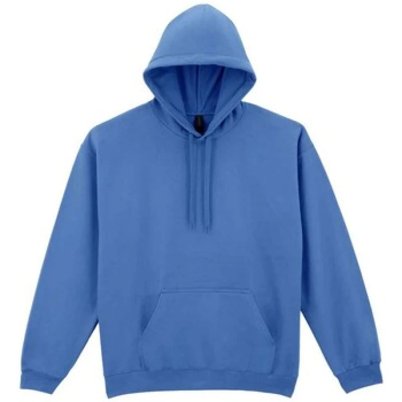 Image of Gildan Mens Midweight Fleece Hoodie in Duck Egg Blue Size: Medium Duck Egg Blue Male M