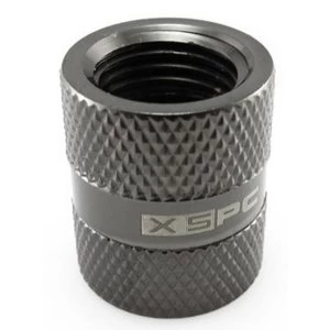 image of XSPC G1/4inch Female to Female Rotary Fitting (Black Chrome)