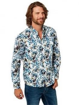 Joe Browns Joe Browns Fabulous Floral Shirt, White, Size S, Men