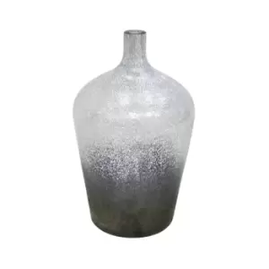 Image of Verre Stem Atlantic Blue Frosted Vase H30Cm W18Cm