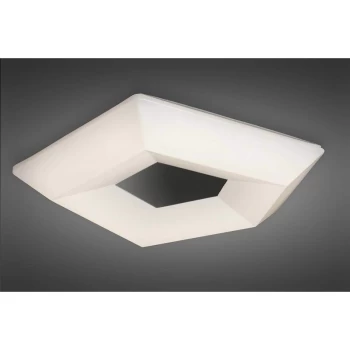 Image of City ceiling light 28W LED Large 3000K, 2800lm, polished chrome / arylic white