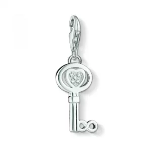 image of Thomas Sabo Charm Club Anniversary Key Diamond Charm Pendant