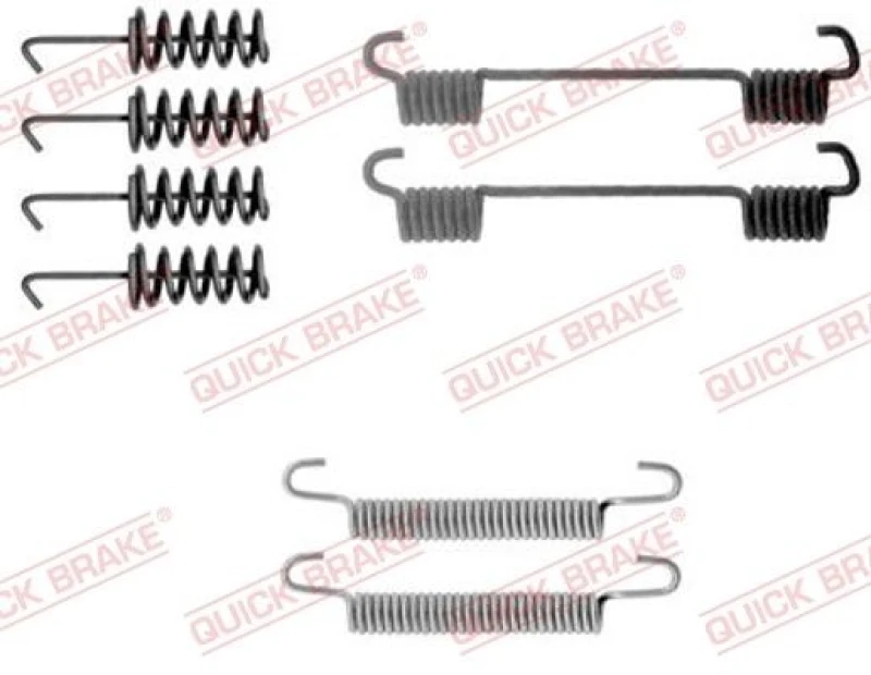 Image of QUICK BRAKE Brake shoe fitting kit QUICK BRAKE 105-0775