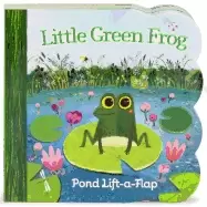 Image of little green frog chunky lift a flap board book