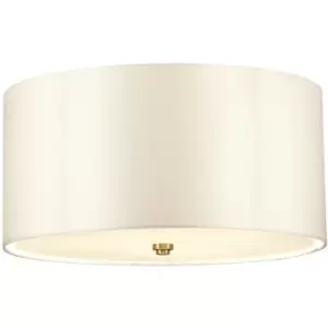 Image of Elstead - LightBox Fletcher 18 Flush Ceiling Light with Aged Brass Finial