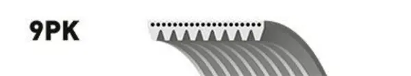 Image of Banded V-Belt Extra Service MICRO-V Multi-Ribbed Belt Gates 9PK1380ESXS