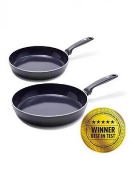 Greenpan Torino Healthy Ceramic Non-Stick 2 Piece Frying Pan Set