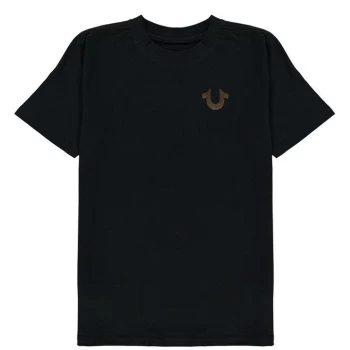 Image of True Religion True Religion Horseshoe Crew T Shirt - Black