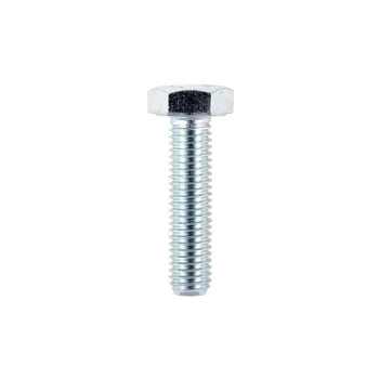 Image of M12 x 50mm Hexagon Head Tensile Zinc Set Screw Grade 8.8 - 100 - Timco