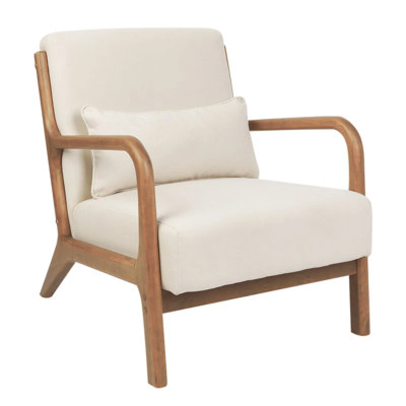 Image of Beliani Armchair Skovde Fabric Light Beige