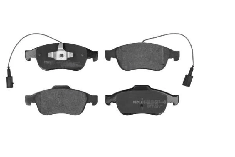 Image of MEYLE 025 245 3819/W Brake pad set Front Axle, incl. wear warning contact, Original Quality, with anti-squeak plate Brake Pad Set,disc brake (402)