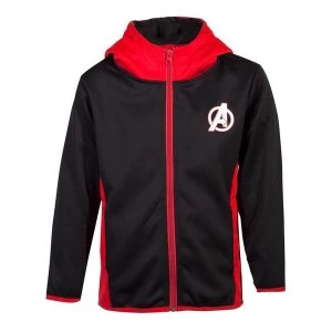 Image of Marvel Comics - Avengers Logo Kid's 110/116 Hoodie - Black/Red