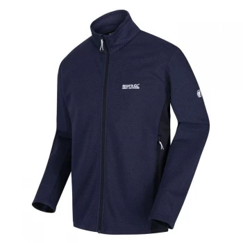 Image of Regatta Highton Full Zip Stretch Fleece - Navy/Navy