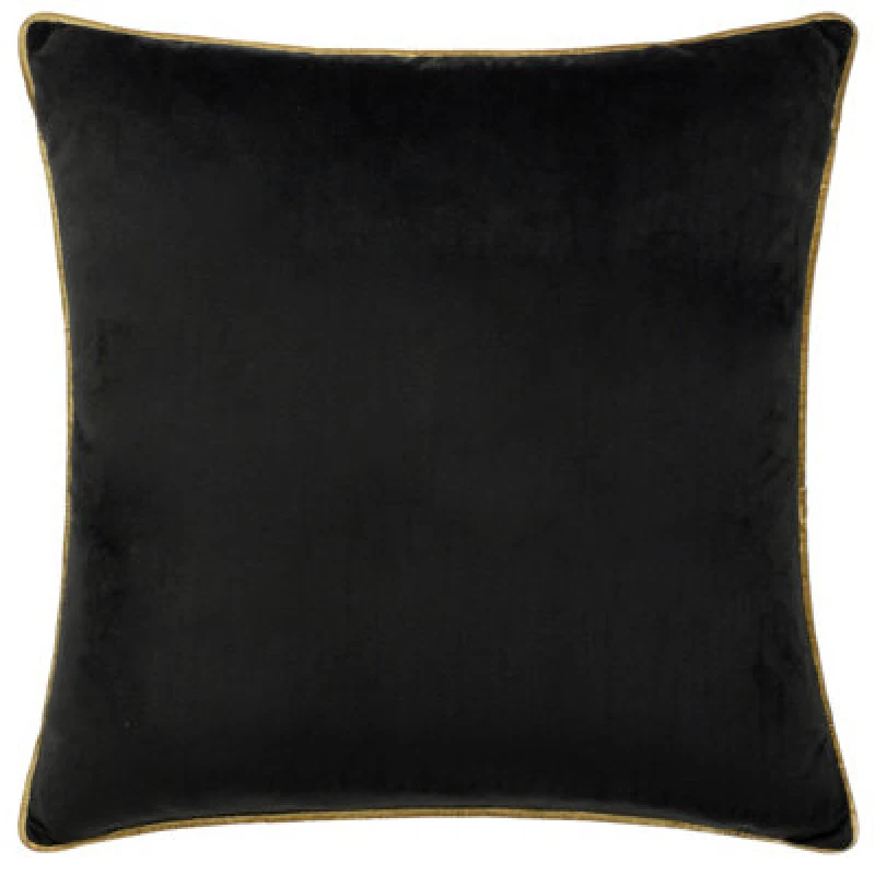 Image of Furn Furn Meridian Velvet Cushion in Black Size: 45cm x 45cm Black 45cm x 45cm Unisex 5025532353436