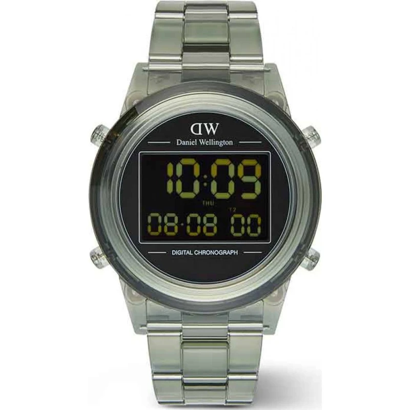 Image of Daniel Wellington Daniel Wellington DW00100768 Retro Digital 42mm Quartz Watch in Green Green One Size Unisex 7315030061338