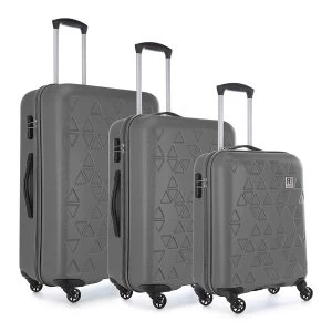 image of Revelation by Antler Echo 3 Piece Suitcase Set - Charcoal