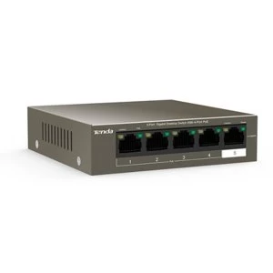 image of Tenda TEG1105P-4-63W 5-Port Gigabit Desktop Switch with 4-Port PoE