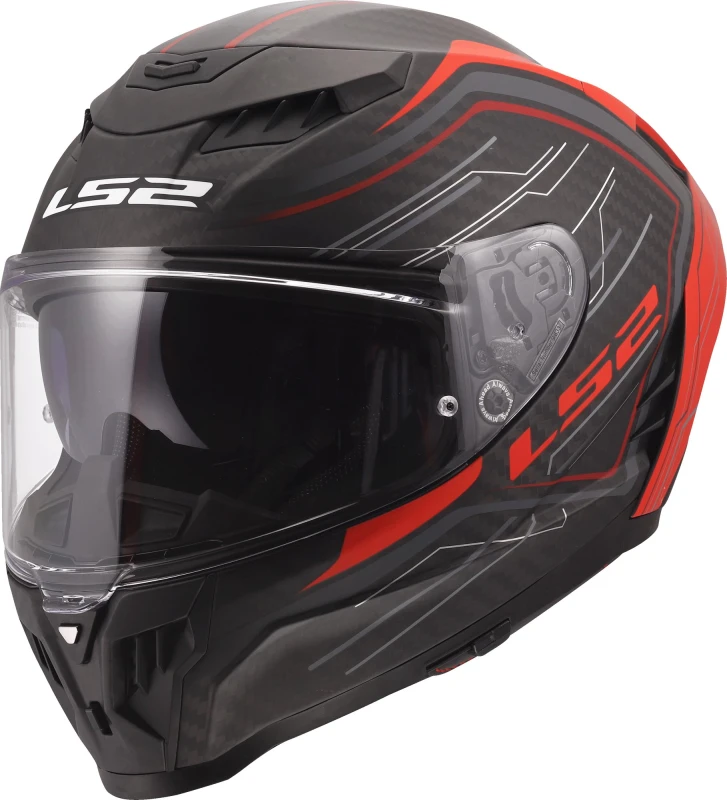 Image of LS2 FF807 Dragon Subic Helmet, red, Size XS for Men