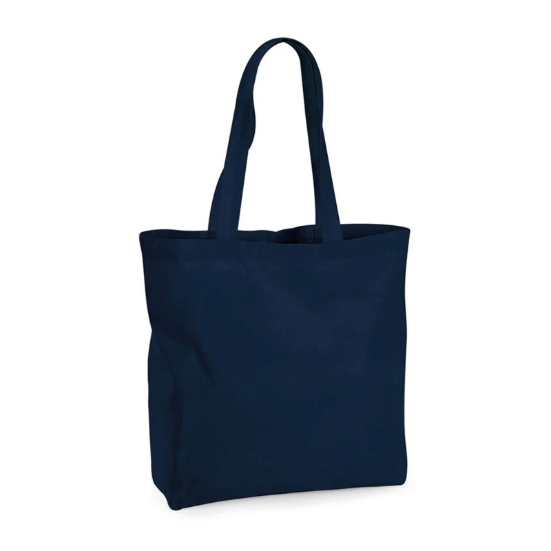 Image of Westford Mill Womens Premium Cotton Maxi Tote Bag in Navy Navy Female One Size