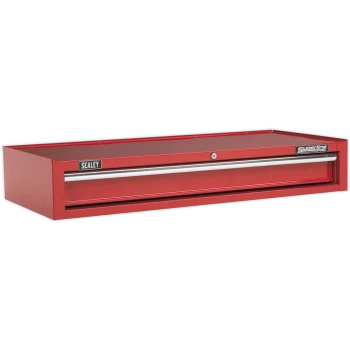 Image of Sealey Superline Pro 1 Drawer Heavy Duty Mid Tool Chest Red