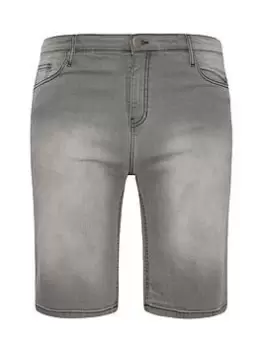 image of BadRhino Denim Shorts, Grey, Size 54, Men